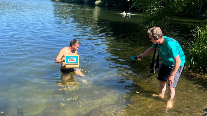 Alex am Wasser mit seinem Namensvetter Alex aus Frankreich (Foto: rbb 88.8)